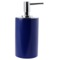 Soap Dispenser, Blue, Free Standing, Round, Resin